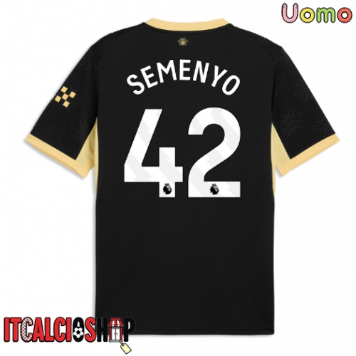 Manchester City Antoine Semenyo #42 Seconda Maglia 2026-27 Manica Corta